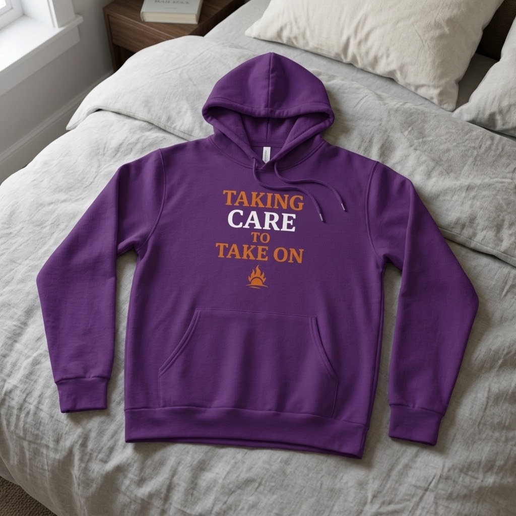 Taking Care to Take On Fleece Hoodie