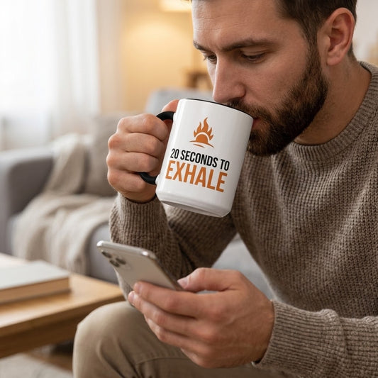 20 Seconds to Exhale Ceramic Mug