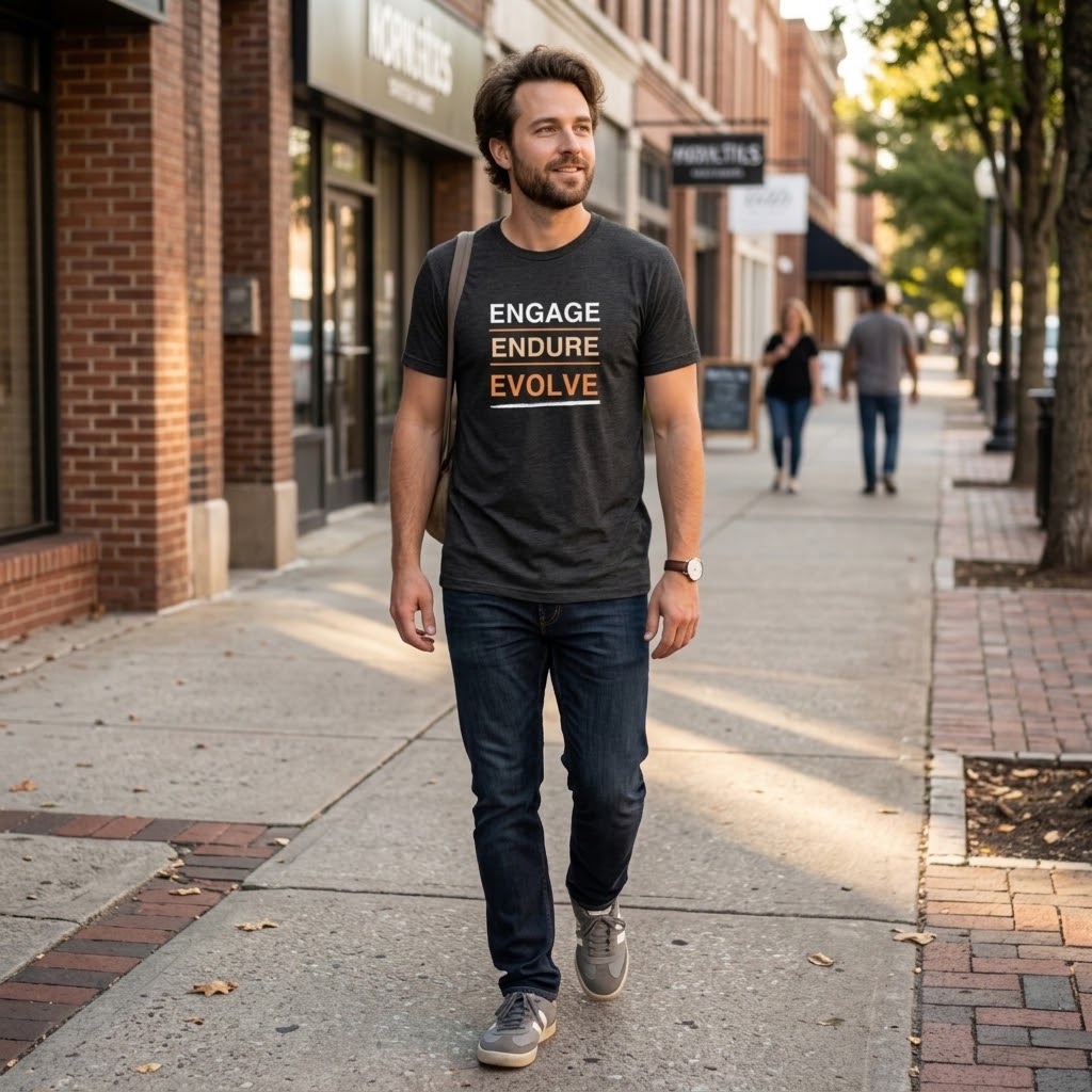 Engage. Endure. Evolve Softstyle Tee